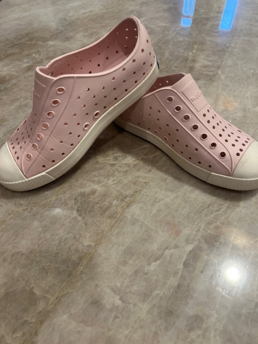 Native Slip-On Sneakers in Light Pink with White Soles - Picture 7 of 7